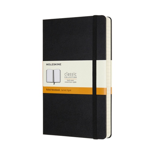 [1422873] Carnet Moleskine Expanded Large 130x210mm ligné couverture rigide noir