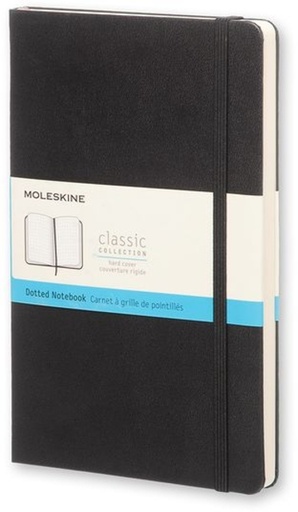 [1422878] Notitieboek Moleskine large 130x210mm dots hard cover zwart