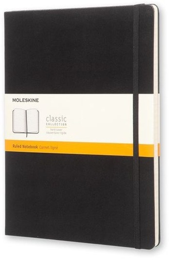 [1422882] Notitieboek Moleskine XL 190x250mm lijn hard cover zwart