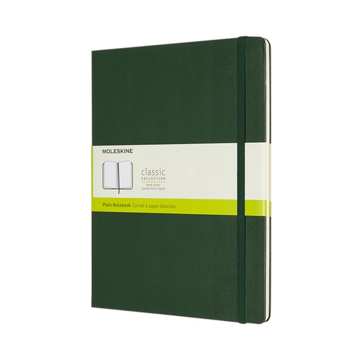 [1422885] Carnet Moleskine XL 190x250mm uni couverture rigide vert myrte