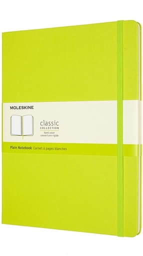[1422890] Notitieboek Moleskine XL 190x250mm blanco hard cover lemon green