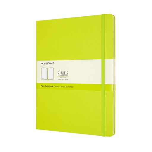 [1422890] Notitieboek Moleskine XL 190x250mm blanco hard cover lemon green