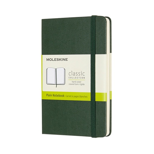 [1422891] Carnet Moleskine Pocket 90x140mm uni couverture rigide vert myrte