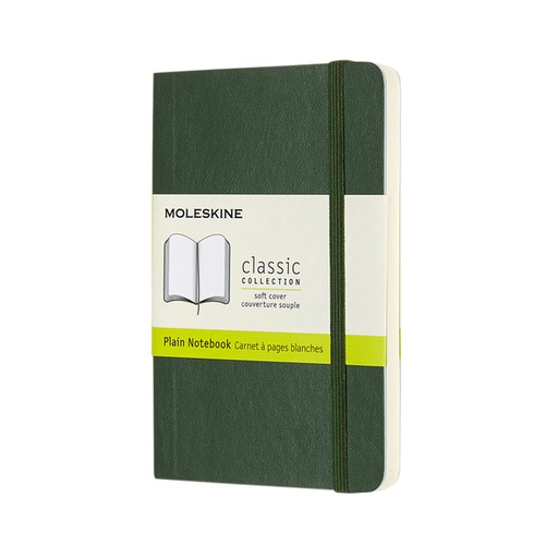 [1422892] Carnet Moleskine Pocket 90x140mm uni couverture rigide vert myrte