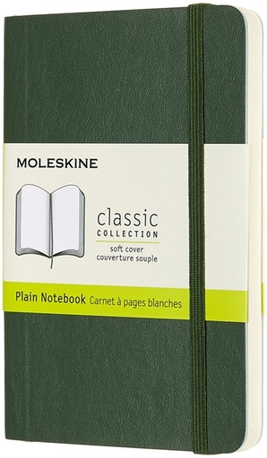 [1422892] Carnet Moleskine Pocket 90x140mm uni couverture rigide vert myrte