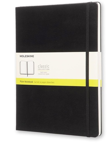 [1422893] Carnet Moleskine XL 190x250mm uni couverture rigide noir