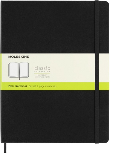 [1422893] Carnet Moleskine XL 190x250mm uni couverture rigide noir