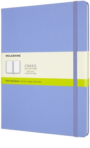 [1422896] Carnet Moleskine XL 190x250mm uni couverture bleu hortensia
