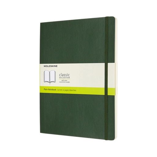 [1422902] Carnet Moleskine XL 190x250mm uni couverture souple vert myrte