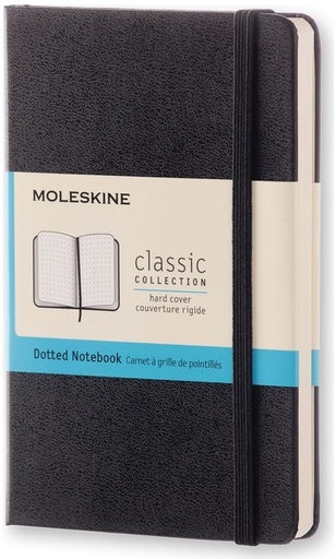 [1422903] Carnet Moleskine Pocket 90x140mm pointillé couverture rigide noir
