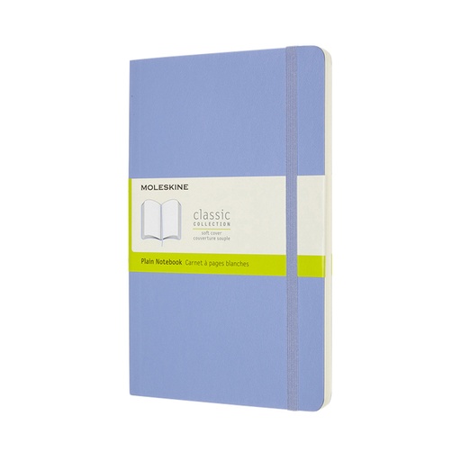 [1422905] Notitieboek Moleskine large 130x210mm blanco soft cover hydrangea blue