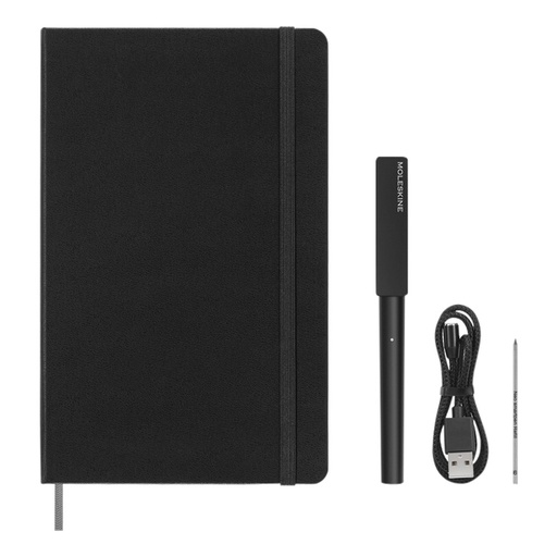 [1422914] Smart Writing Set Pen Moleskine + Smart notitieboek large 130x210mm lijn zwart