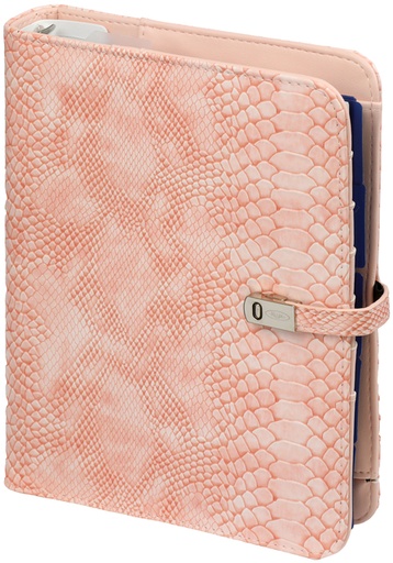 [1420663] Organiseur Kalpa Personal avec agenda 2024-2025 7j/2p Croco rose