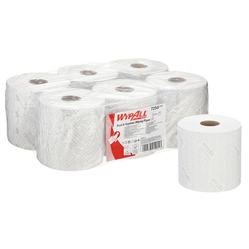 [1422916] Papier d'essuyage WypAll L10 GeneralClean 7256 1 épaisseur 800 feuilles blanc