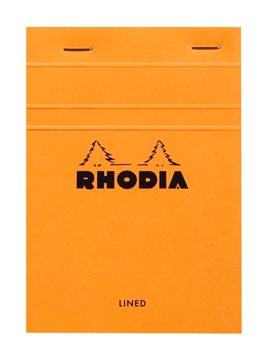 [1423113] Schrijfblok Rhodia A6 lijn 80 vel 80gr oranje