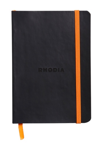 [1423116] Carnet de notes Rhodia A6 ligné 72 feuilles 90g noir