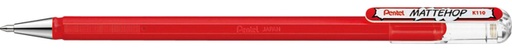 [1422995] Gelschrijver Pentel K110 Mattehop medium rood