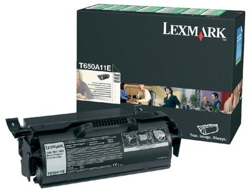 [411698] Cartouche toner Lexmark T650A11E Prebate noir