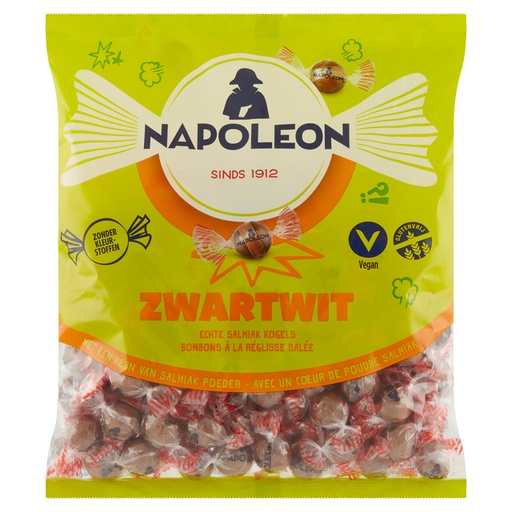 [1423279] Bonbon Napoleon blanc/noir sachet 1kg