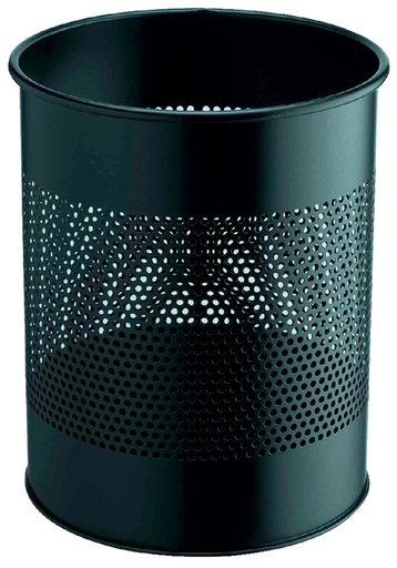 [393001] Corbeille à papier Durable 3310-01 15L 165mm perforations noir