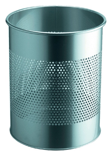 [393012] Corbeille à papier Durable 3310-23 15L 165mm perforations argent