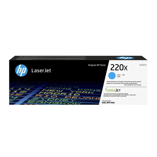 [1423719] Cartouche toner HP W2201X 220X bleu