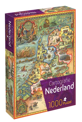 [1423173] Puzzel Cartografie Nederland 1000 stukjes