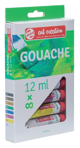 [784778] Gouache Talens Art Creation set 8 couleurs