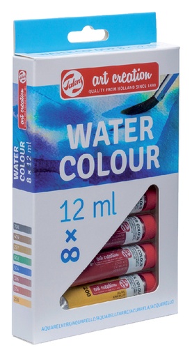 [784779] Peinture aquarelle Talens Art Creation assorti 8 pièces