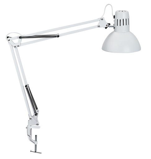 [1424665] Bureaulamp MAUL Study tafelklem excl.LED lamp E27 wit