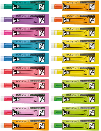 [1423413] Recharge surligneur STABILO 070 assorti set 20 pièces