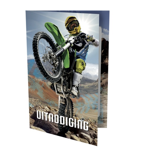 [1386530] Carte d''invitation Motorcross 9x14cm (NL)