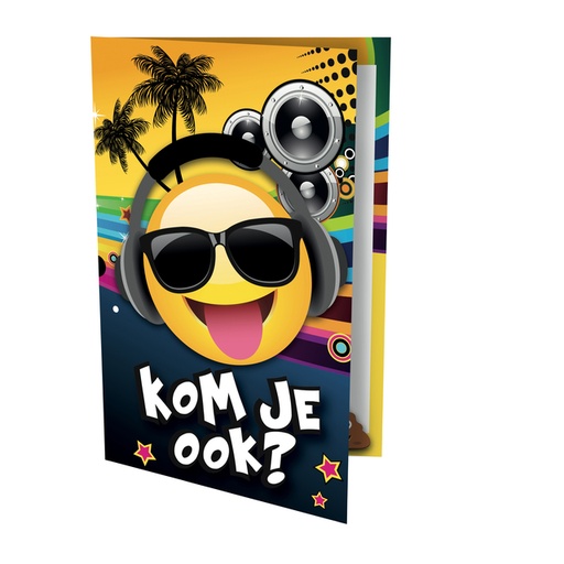 [1406107] Carte d''invitation Tropical DJ 17x14,2cm (NL)