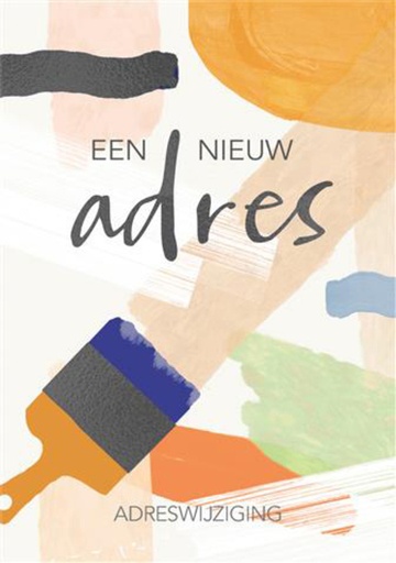 [1406146] Wenskaart Hallmark nieuwe woning verfstrepen pak à 5 stuks