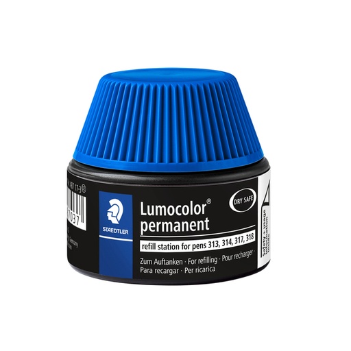 [1422591] Station de recharge feutre STAEDTLER lumocolor permanent 15ml bleu