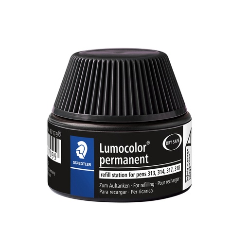 [1422594] Viltstiftvulling Staedtler Lumocolor permanent 15ml zwart