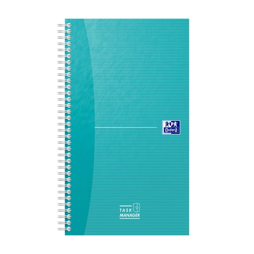 [1423569] Cahier Task Manager Oxford 141x246mm 115 feuilles aqua