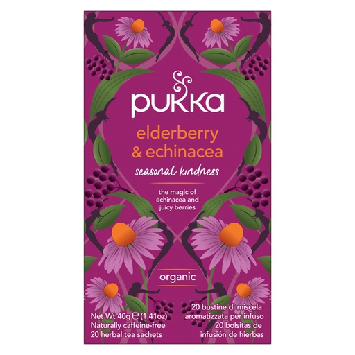 [1423565] Thé Pukka Elderberry &t Echinacea 20 sachets