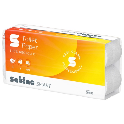 [1423597] Papier toilette Satino Smart MT1 060640 2 ép 400 feuilles blanc