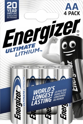 [1429550] Pile Energizer Ultimate Lithium 4x AA