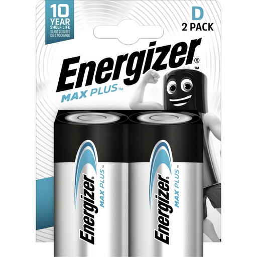 [1429555] Batterij Energizer Max Plus 2x D alkaline