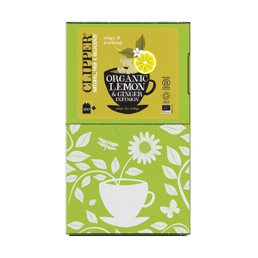 [1423587] Thé Clipper Infusion Lemon & Ginger Bio 250 sachets