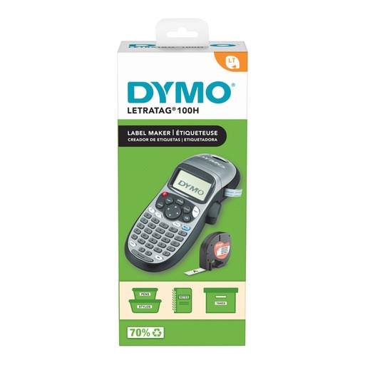 [1429815] Imprimante étiquette Dymo Letratag 100H ABC 12mm argent Edition spéciale