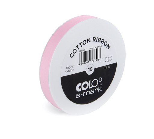 [1423334] Lint Colop E-mark 15mmx25m roze