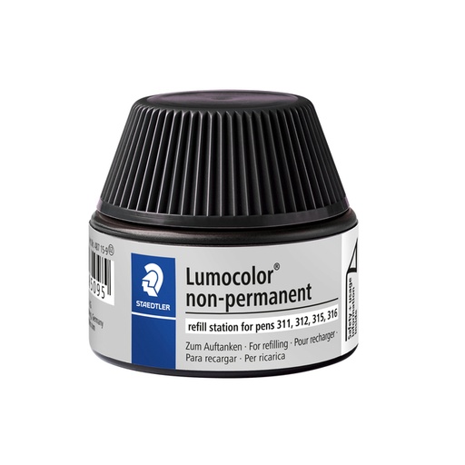 [1422589] Viltstiftvulling Staedtler Lumocolor non-permanent 15ml zwart