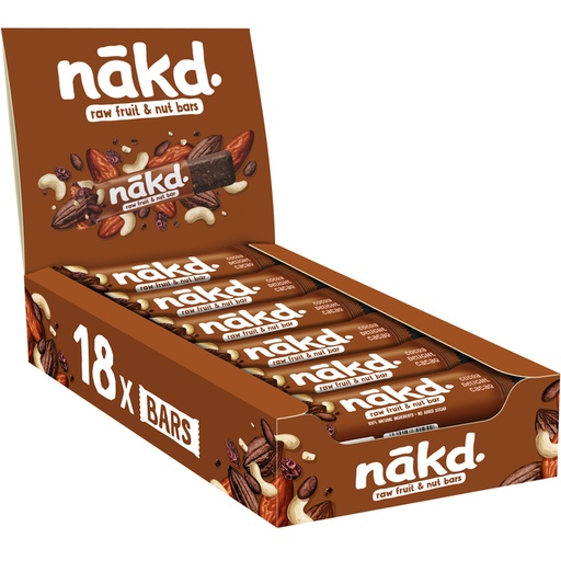 [1430230] Barre aux fruits et noix NAKD Cacao delight 18x 35g