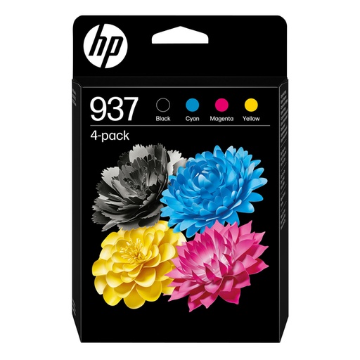 [1430243] Cartouche d'encre HP 6C400NE 937 noir + 3 couleurs