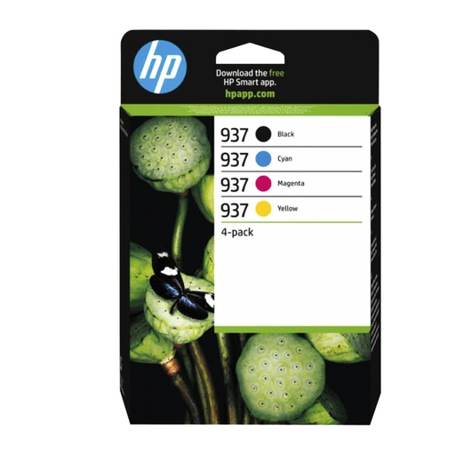 [1430243] Inktcartridge HP 6C400NE 937 zwart + 3 kleuren