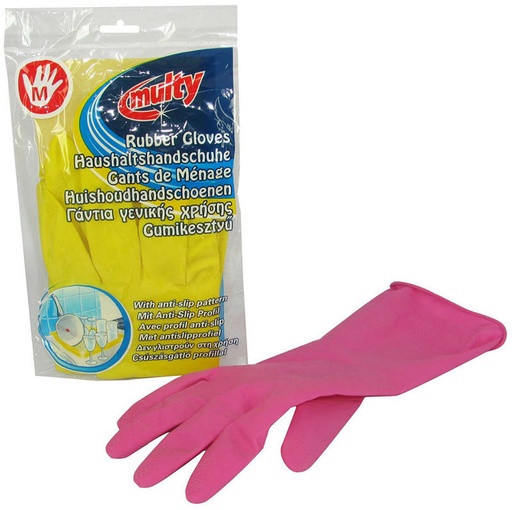 [1429612] Huishoudhandschoen Multy latex Medium assorti