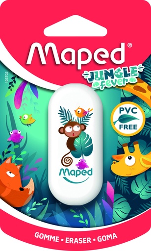 [1430645] Gomme Maped jungle Fever blister 1 pièce
